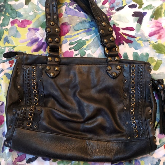 Kate Landry Etched Leather shoulder bag - Picture 2 of 14